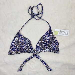 NWT L*Space Monica Wise Reversible Swim Bikini Top Size Medium TZCAT16 SAP